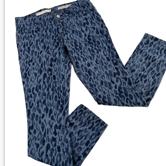 Anthropologie pilcro and the letterpress mid rise leopard print jeans 26 NWT - Picture 9 of 10